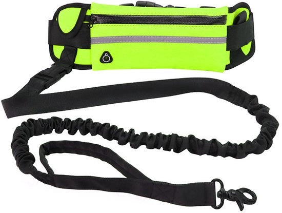 Raccordo per caviglie, cintura riflettente retrattile per esterni, cinturone esplosione resistente per corsa - verde