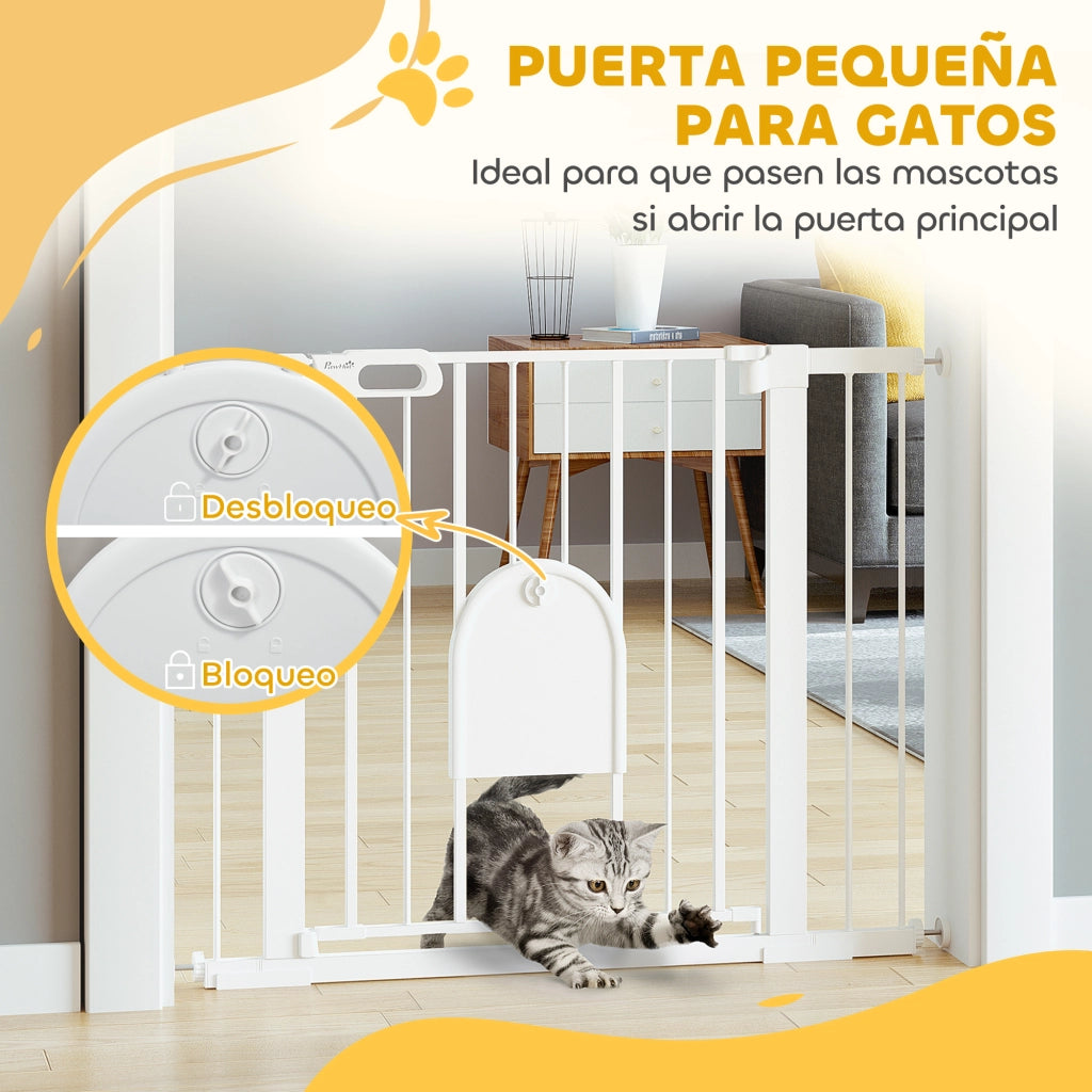 Barriera di Sicurezza per Cani ¨C Minimal ¨C Bianco 75-103 cm