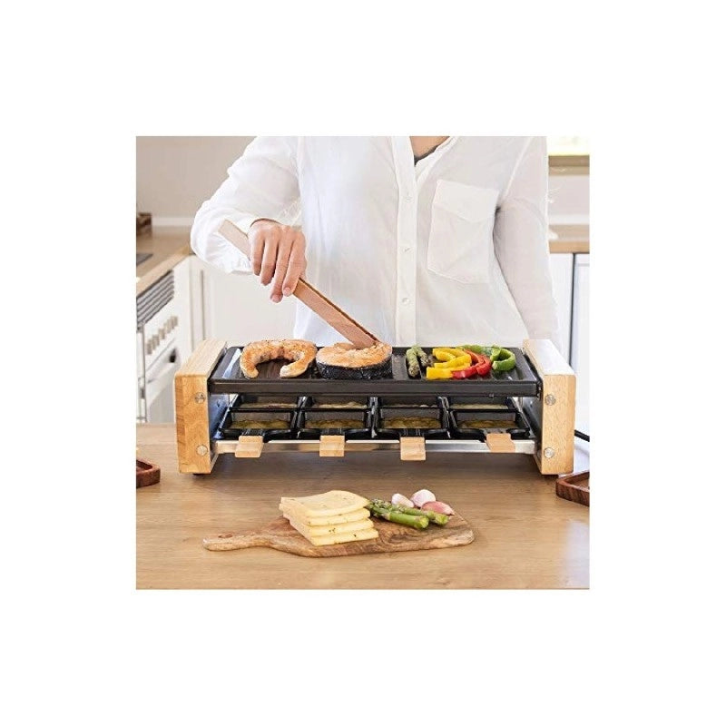 CECOTEC 03090 - Raclette Cheese&Grill 8200 Wood Black