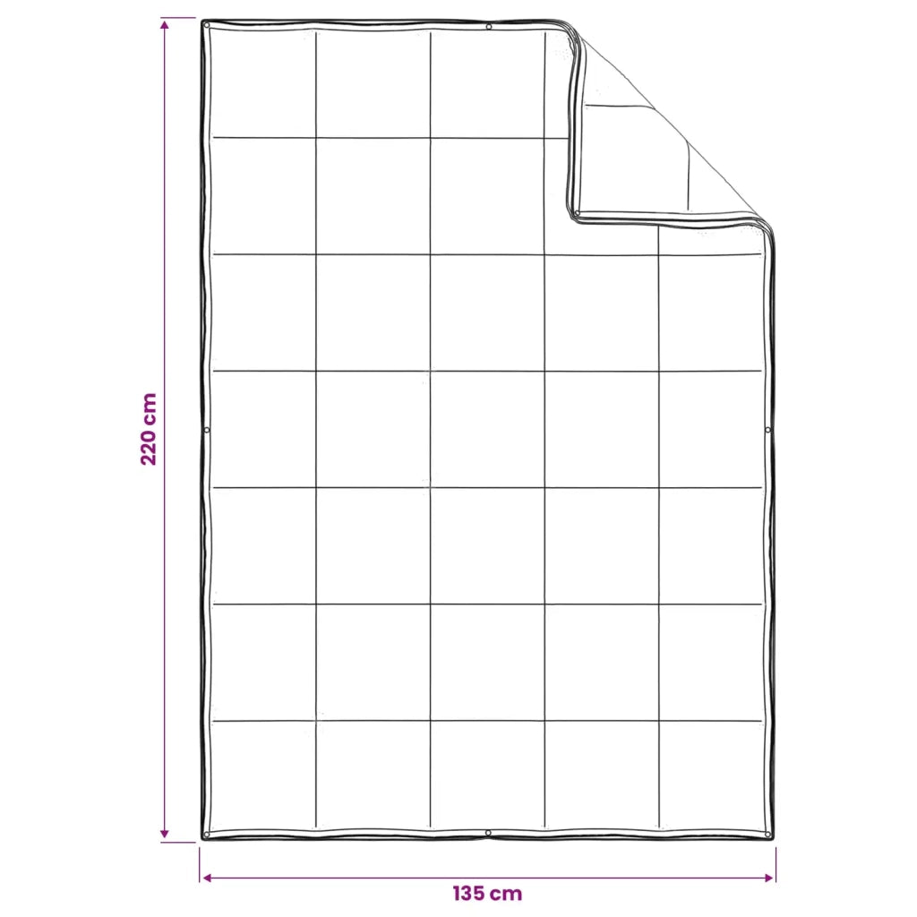 Set di Piumoni 2 pz 135 x 220 cm Kapok e Poliestere Beige 3432001