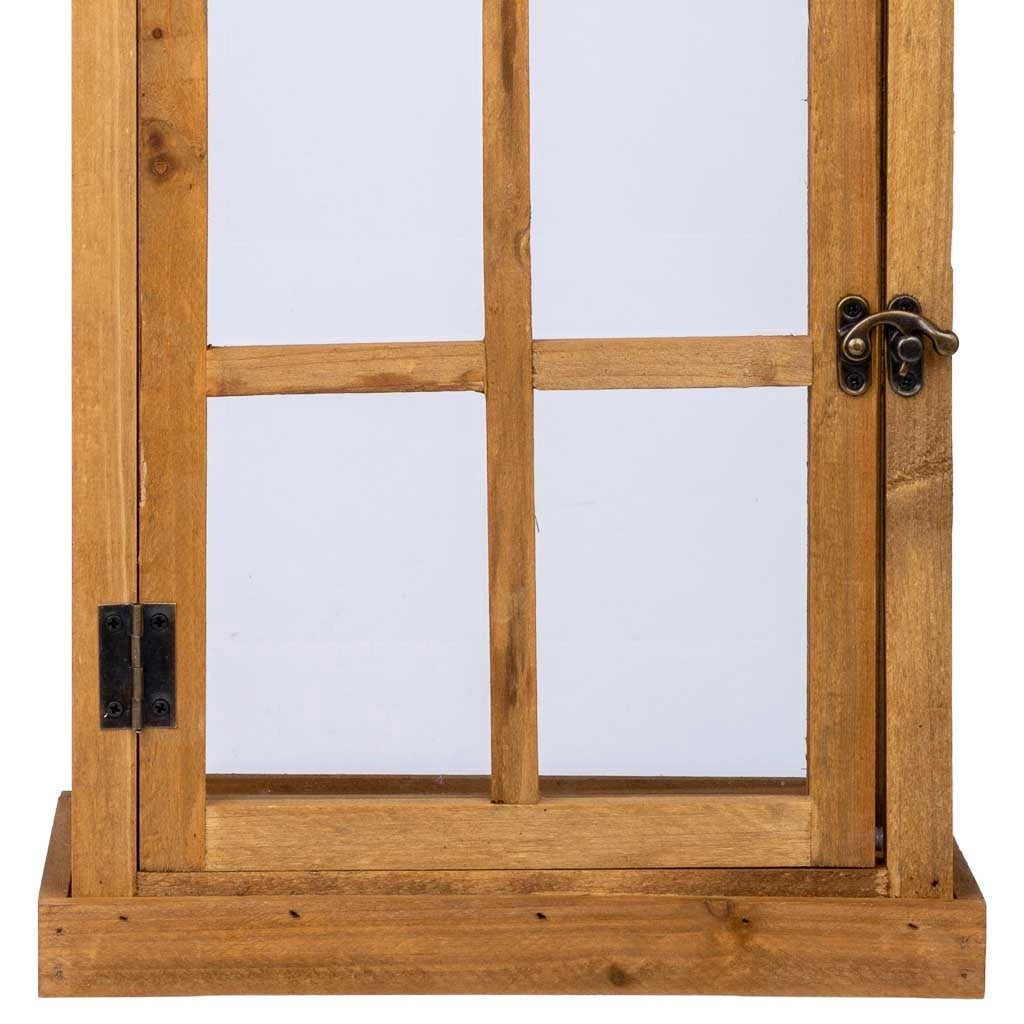 Lanterna in legno 25x15x53h cm