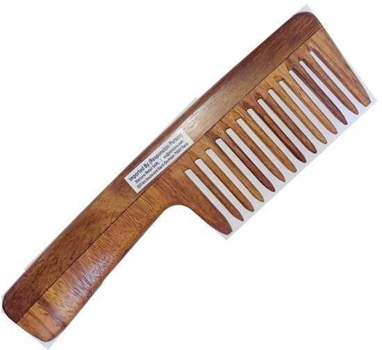 Kam per capelli spessi e ricci, realizzato a mano, ecosostenibile