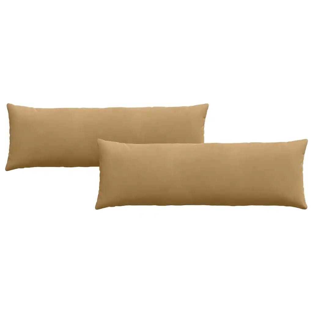 Cuscini da Divano 2 pz-Set di 2 Cuscini per Sofa Marrone 120 x 40 cm Tessuto in Cords