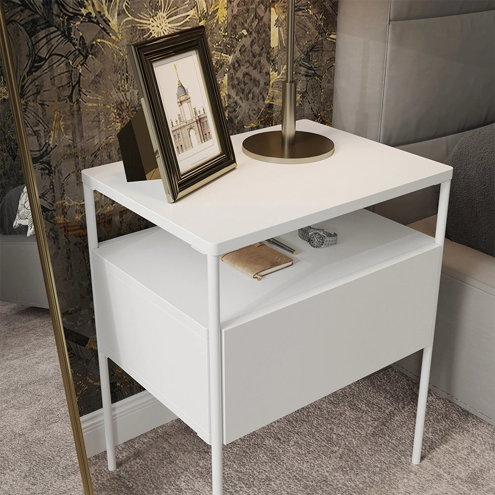 Vicco Comodino camera da letto Bianco Set di 2