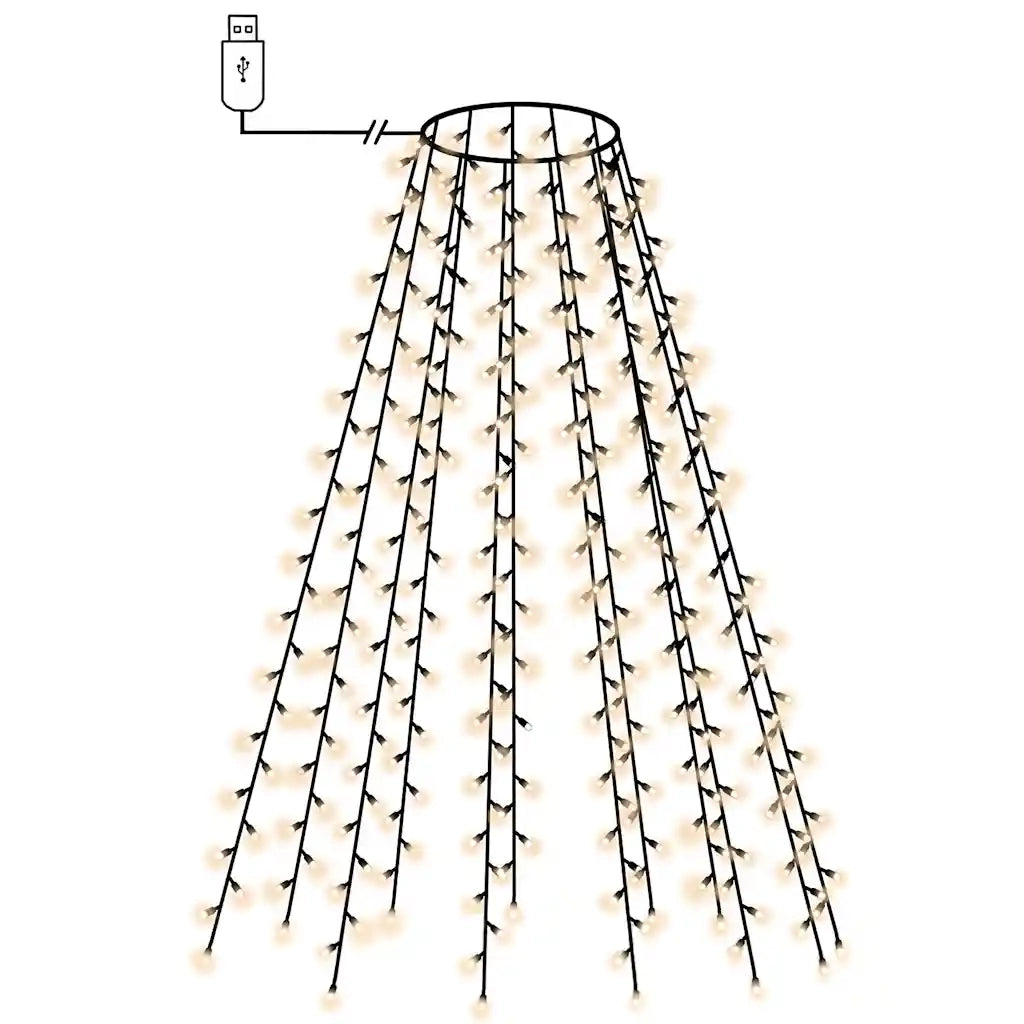 Luci per Albero di Natale con 180 LED-Luci decorative natalizie 180 cm