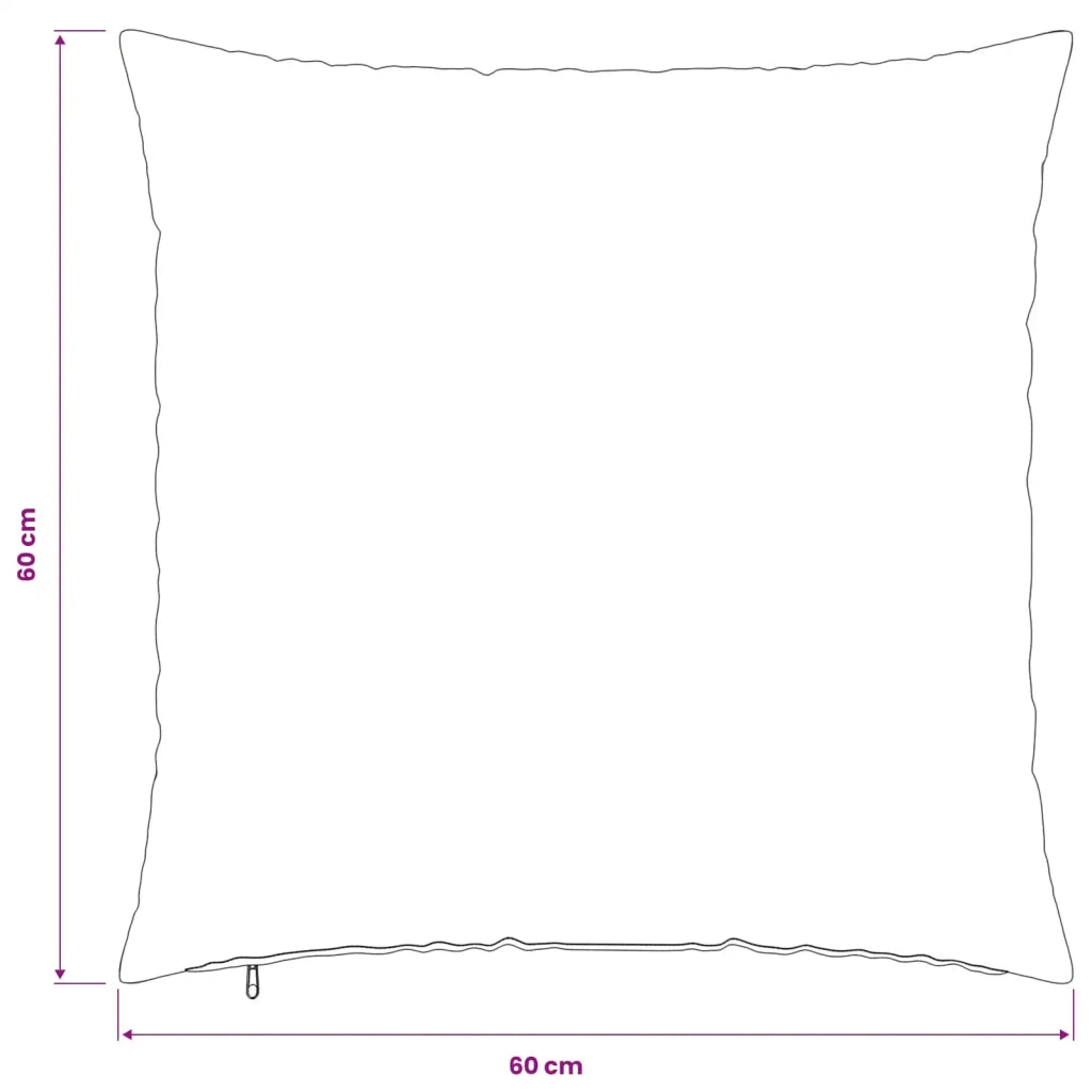 Federa 6 pcs HEERLEN Rosa 60 x 60 cm Velluto 912558