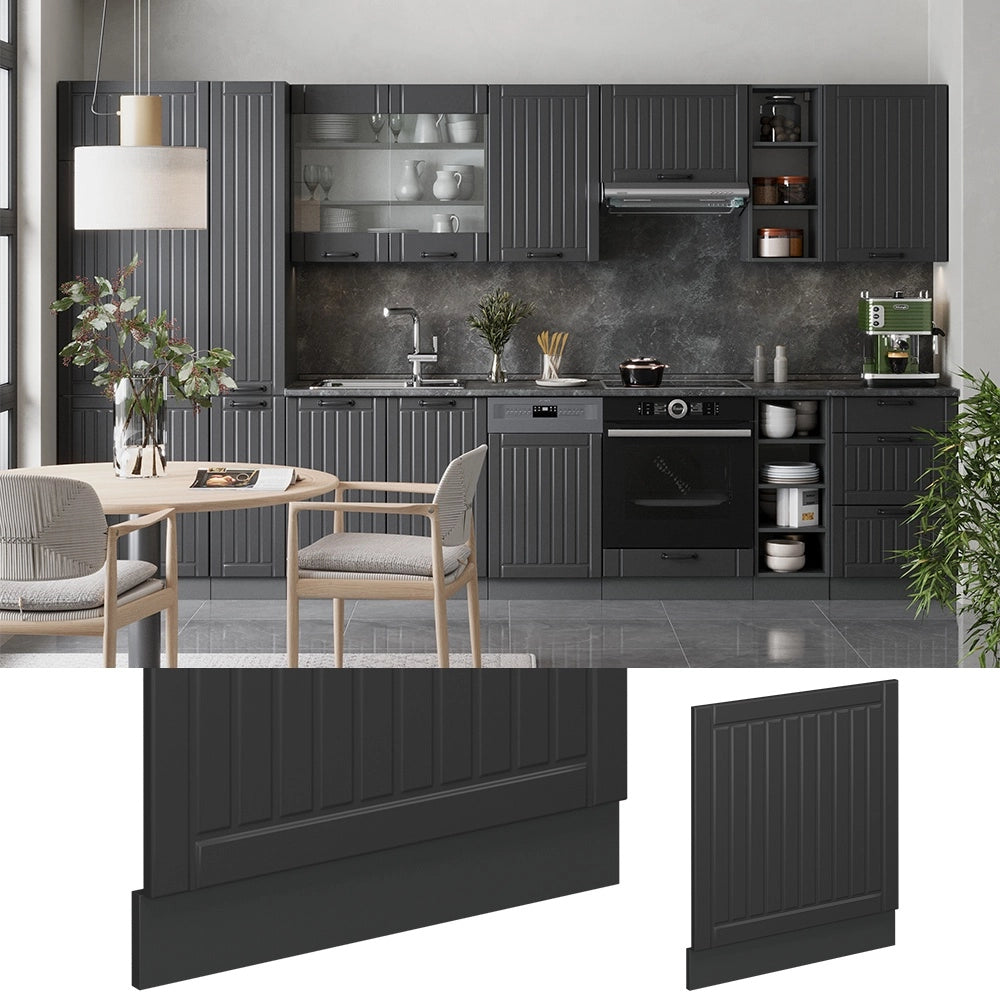 Pannello frontale Fame-Line Grigio scuro/Antracite 60 cm Vicco