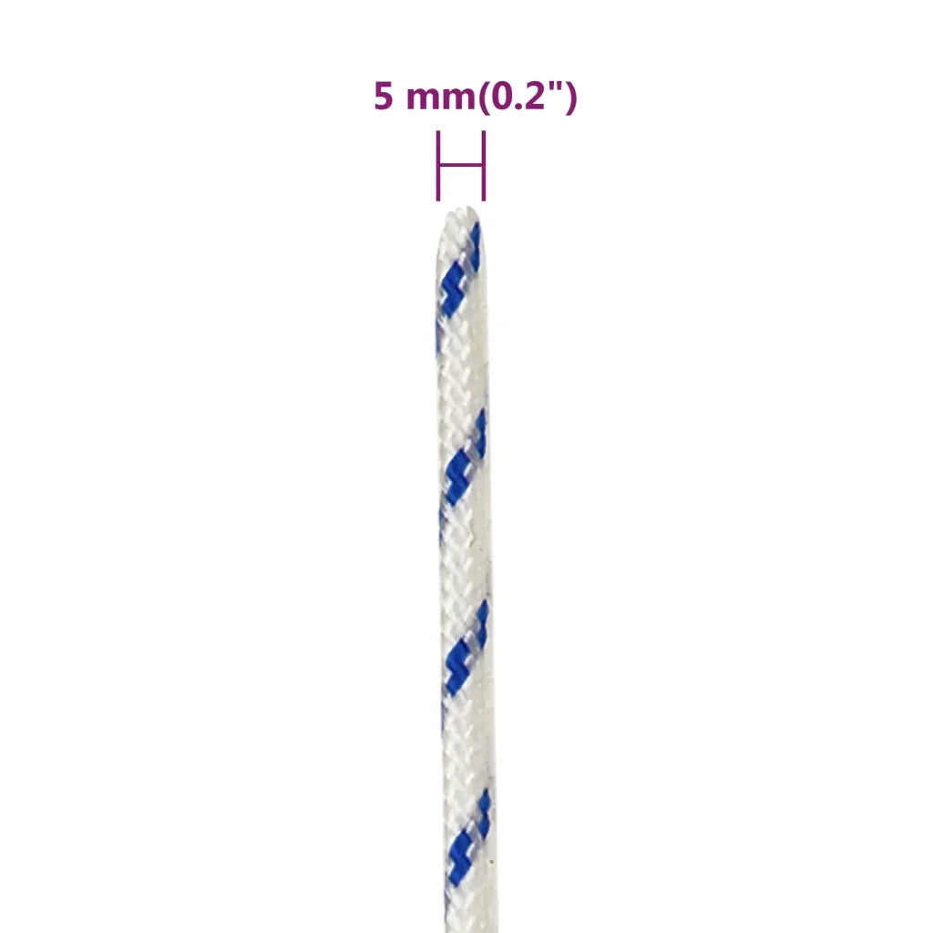 Corda | Fune per barca Bianca 5 mm 250 m in Polipropilene