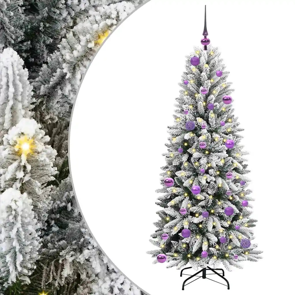 Albero di Natale artificiale con 150 LED Bianco 150 cm 3396039
