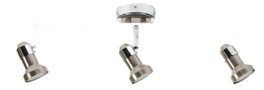 Barra faretti soffitto Candellux ARKON 3xGU10 orientabili cromo