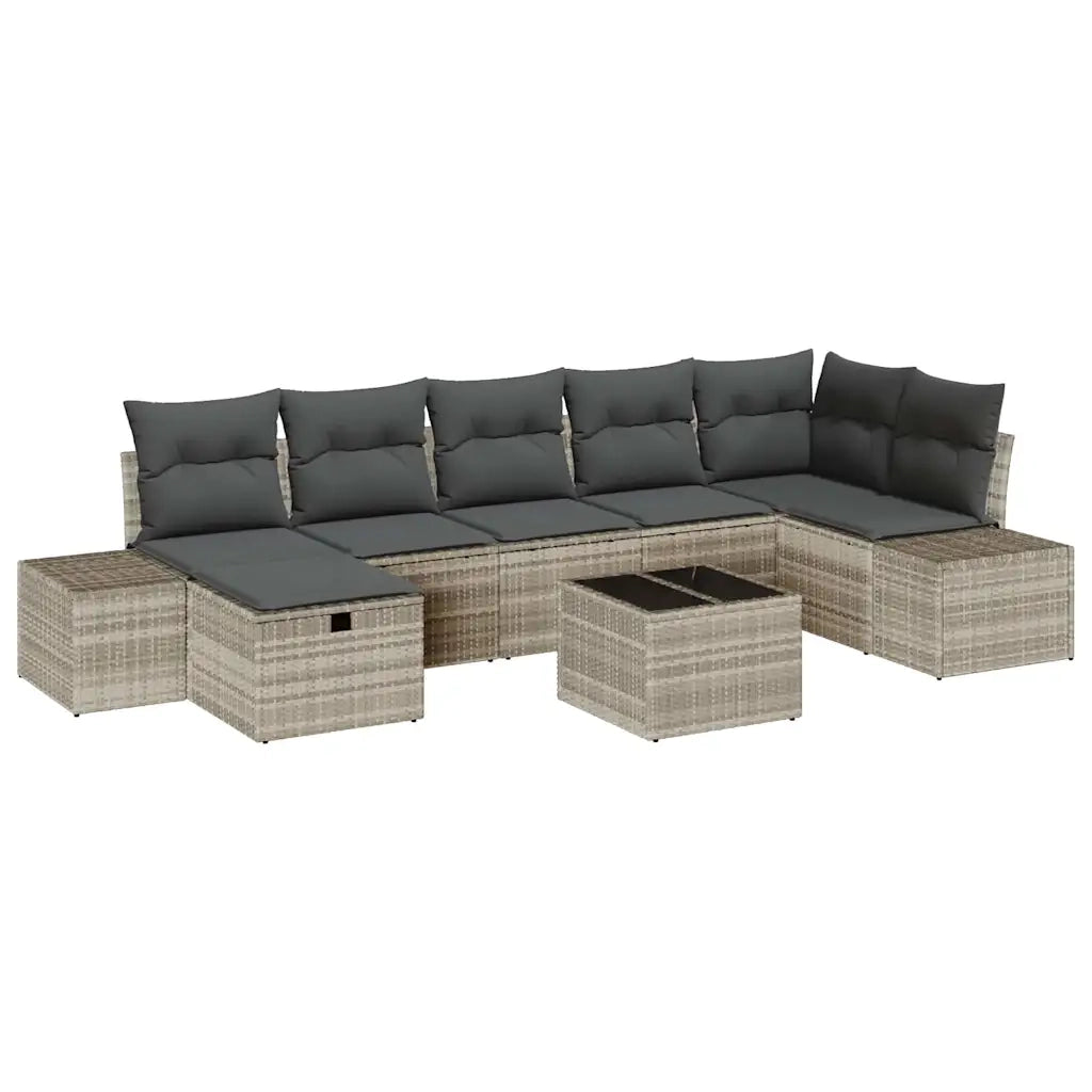 Set di divani con cuscino 8 pcs polyrattan 3360743