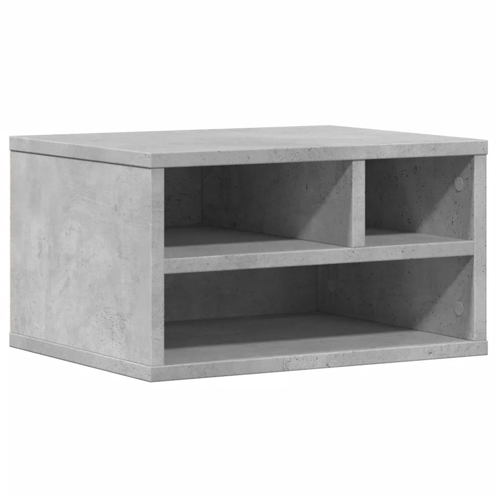 Supporto Stampante Grigio Cemento 40x32x22,5 Legno Multistrato CFW5421305