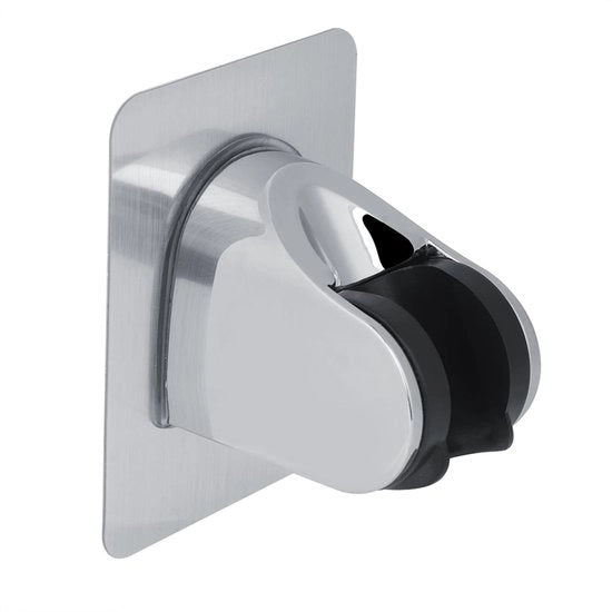 Supporto per doccia regolabile - Solido/Duraturo - Autoadesivo - Installazione facile - Resistente alla corrosione - Superficie elegante verniciata a cromatura - Supporto per doccia