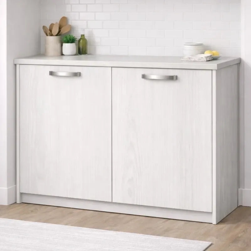 Anta per mobili in Legno nobilitato Compresa di Maniglia 72x40 Larice Bianco