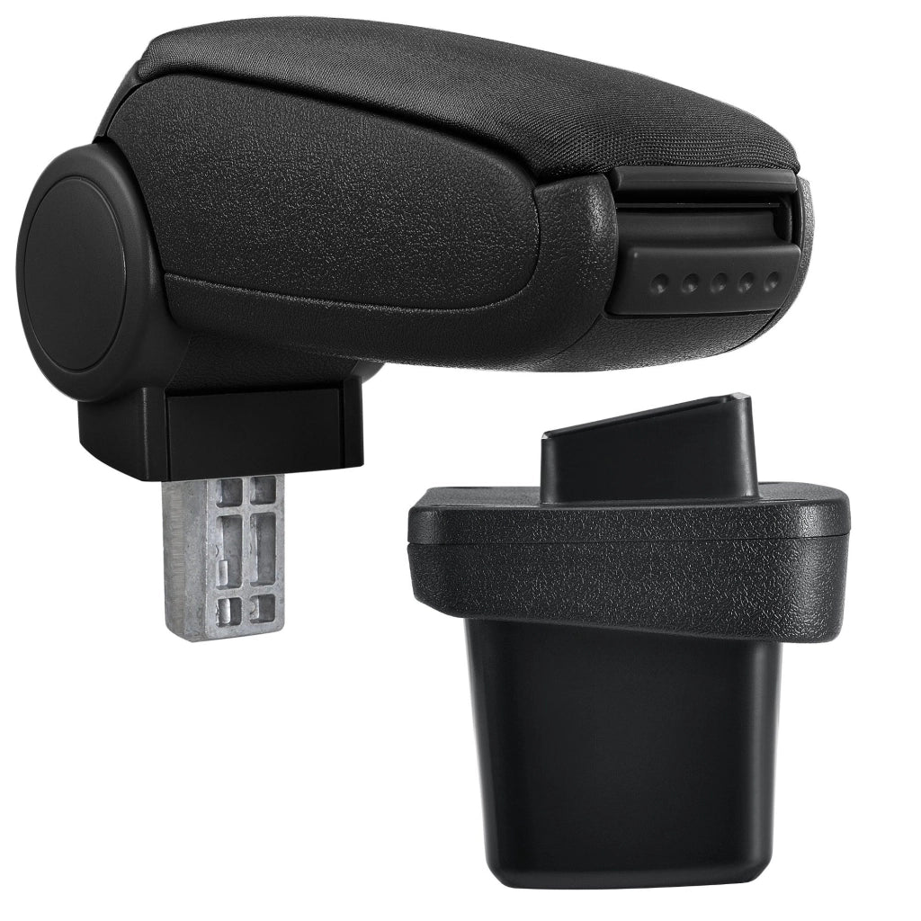 Bracciolo centrale per VW Golf 7 con scomparto imbottito in tessuto nero 03_0000743