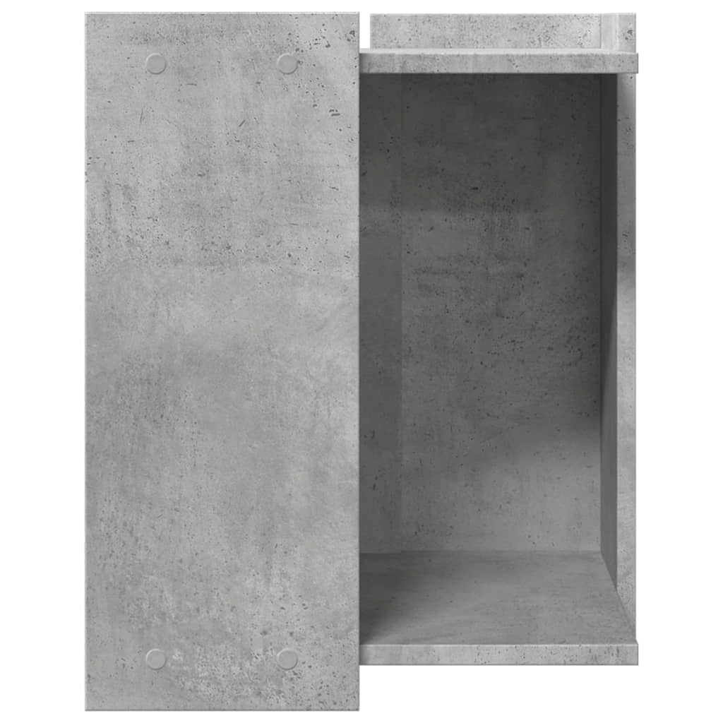 Mobiletto per lettiera per gatti in legno ingegnerizzato grigio 02_0043321