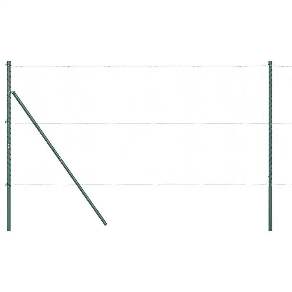 Palo della recinzione 13 pz Verde Acciaio CFW1592584