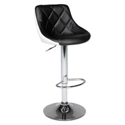 Sgabello da bar bianco e nero JASPER