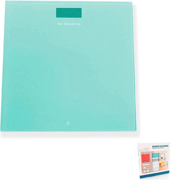 Bilancia Digitale 30 x 30 cm - Bilancia con Vetro e Avvio Automatico e Misura in Chilogrammi