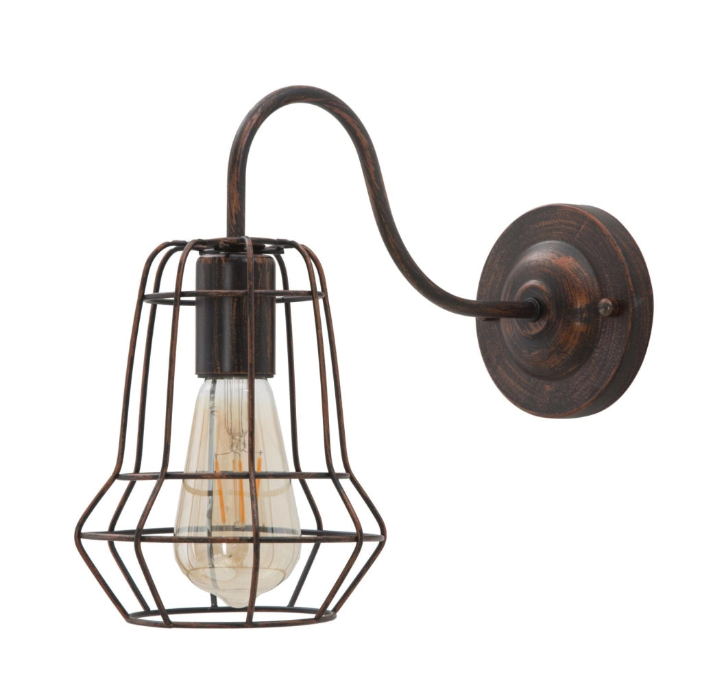 Lampada da Muro Industry 33x15x27,5 cm in Ferro