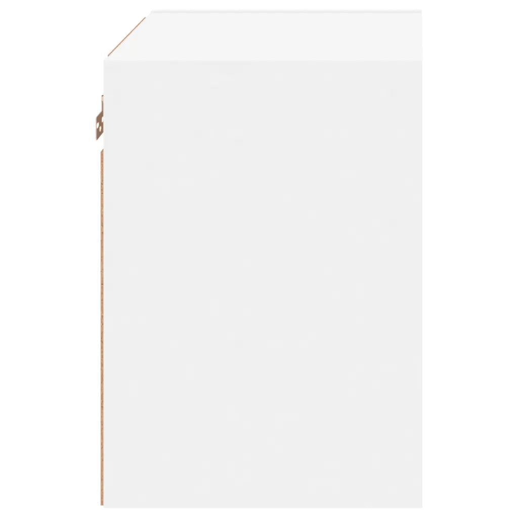 Comodino con Luci LED a Parete Bianco 837064