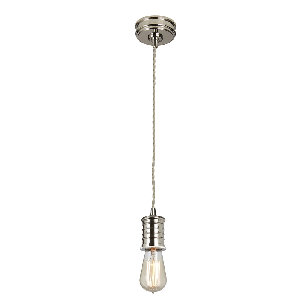 Sospensione retro Douille nichel lucido E27 60W Elstead