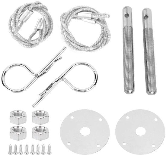 Kit di chiusura del cofano motore in acciaio inossidabile - Beugel - Clip - Sicurezza - Protezione del cofano motore 

Modello: 
Materiali: acciaio inossidabile
Compatibilità: auto