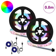 Striscia LED 2 pz Nero e trasparente 400 mm Rame e plastica CFW3100812