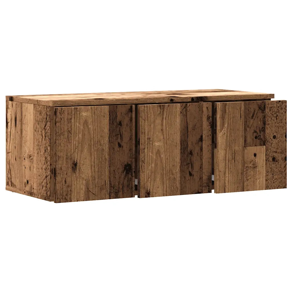 Mobile Porta TV Legno Vecchio 80x34x30 cm in Legno Multistrato 856012