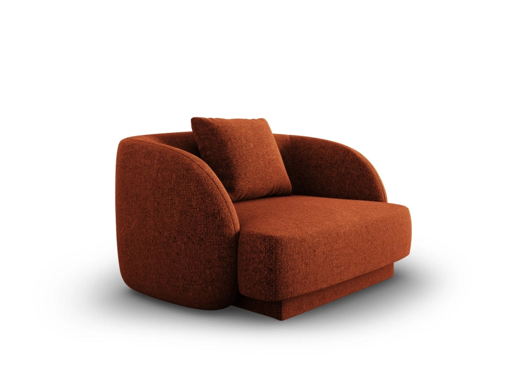 Cosmopolitan Design - Poltrona "Tulum" in ciniglia terracotta 