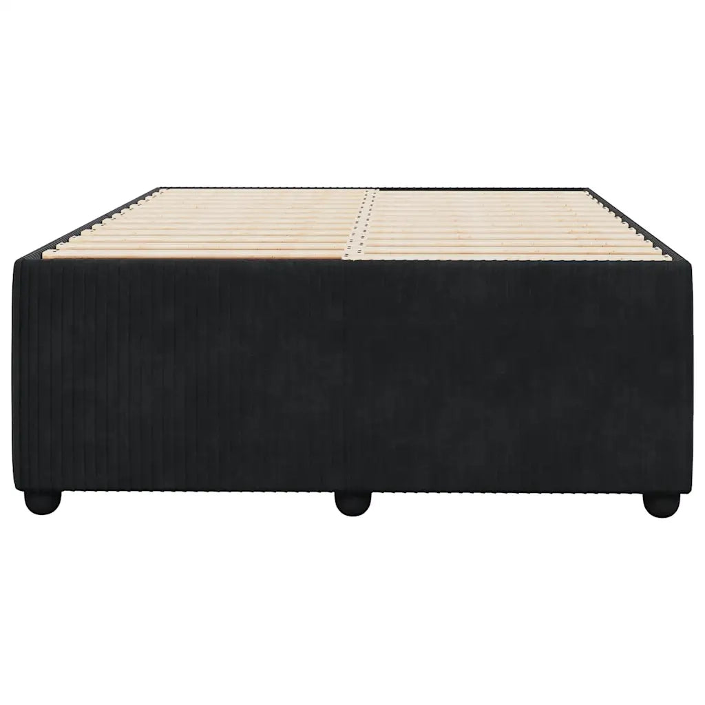 Giroletto senza Materasso Nero 120x190 cm Velluto 3284996