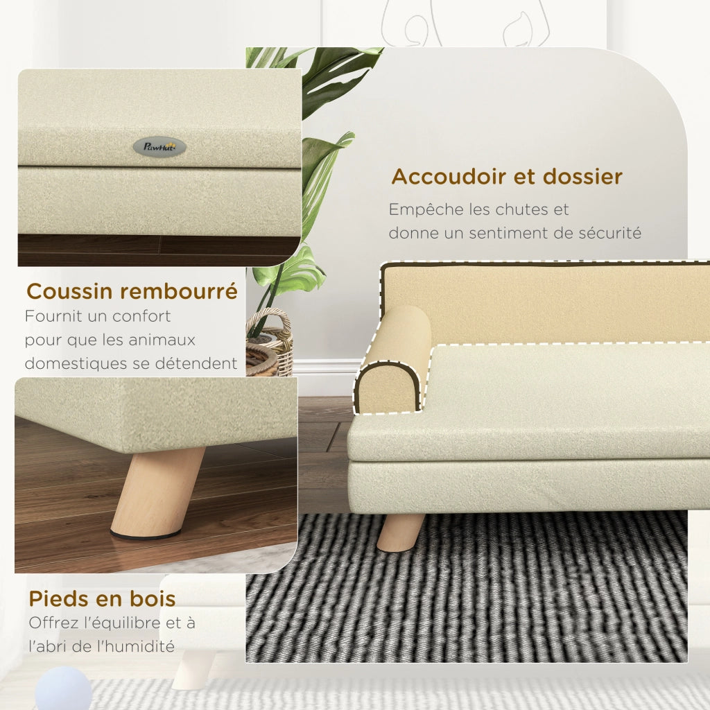 Divano per cani e gatti ¨C Minimal ¨C Beige 100x62x32
