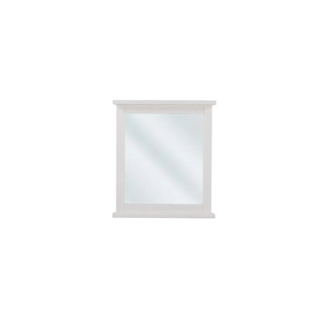 Specchio da bagno rettangolare bianco 80x70 cm design