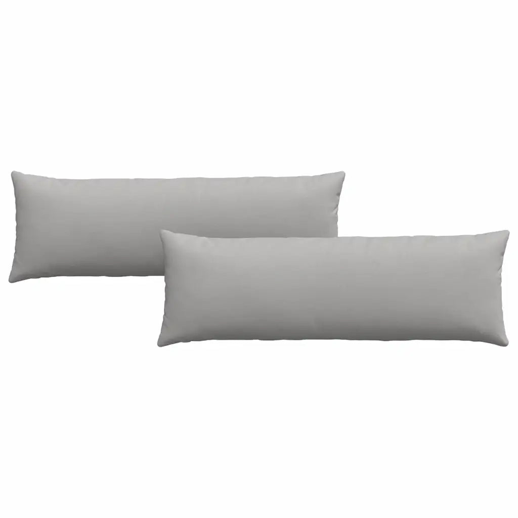 Cuscini da Divano 2 pcs Grigio Nuvola 120 x 40 cm Tessuto 42013795