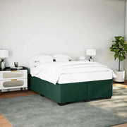 Giroletto senza Materasso Verde Scuro 140x190 cm in Velluto 3284634