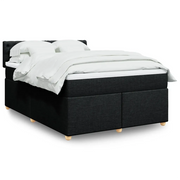 Giroletto a Molle con Materasso Nero 140x190 cm in Tessuto 3286684