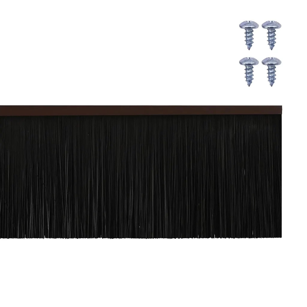 Spazzole per porte a vite 6 pcs Marrone 100 cm 42019456