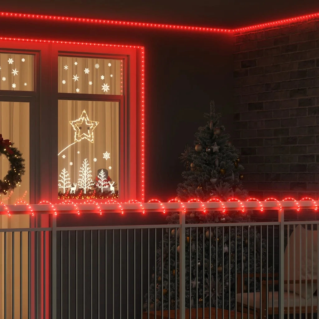 Luce a corda con 1200 LED Rosso 50 m PVC 42018932