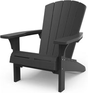 Sedia da Giardino Keter Alpine Adirondack 80x93x93 cm con porta bicchiere Grafite