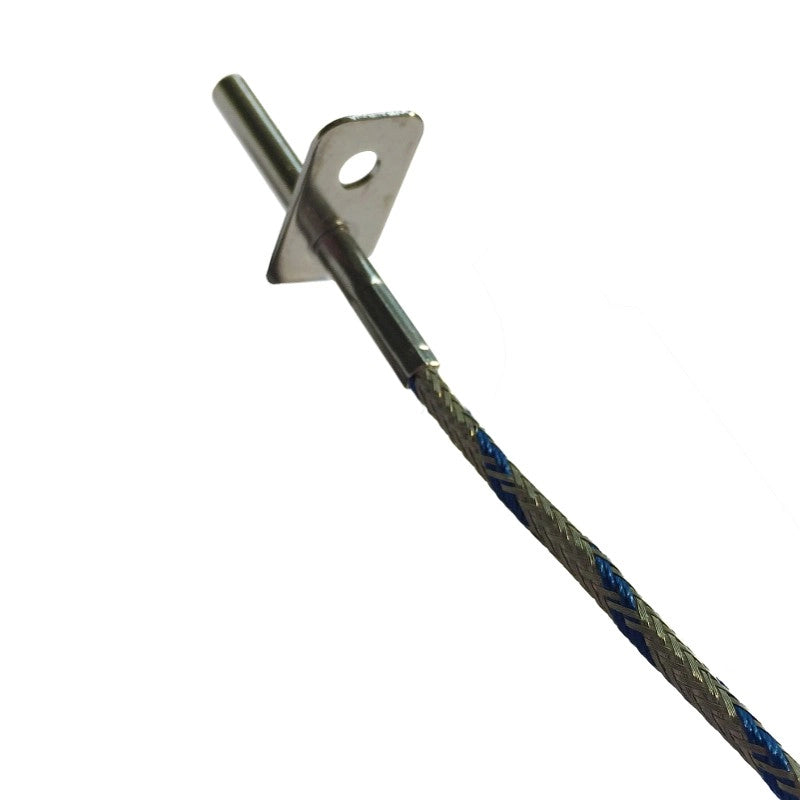 Sonda fumi J con Flangia Acciaio AISI 316 Cavo 88cm Capsula 4x40mm stufe a Pellet