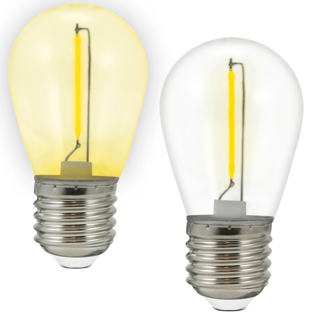 Polux 2x Lampadine LED Neon 36V E27 2200K Gialle