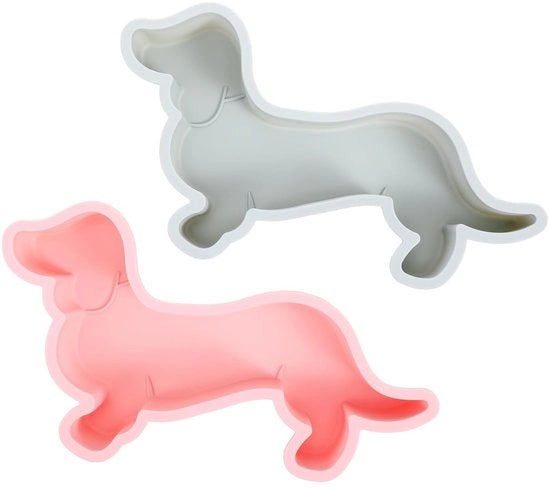 Accessori per forno in silicone - 2 forme - Blu chiaro/Rosso - Rivestimento antitrasferimento - Accessorio da forno - Ideale per dolci e cioccolato - Forma per forno