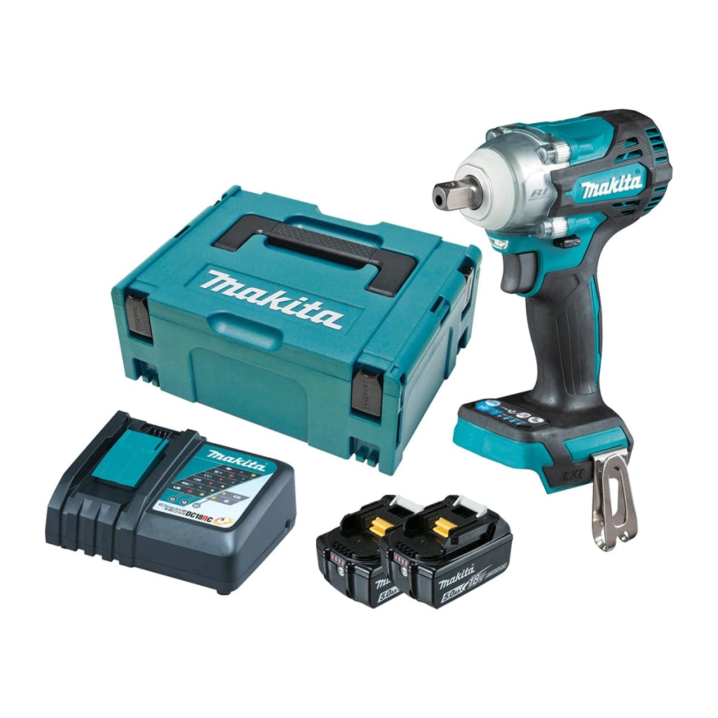 Avvitatore ad Impulsi Makita DTW301RTJ 18V  1/2" 2 Batterie 5,0Ah e Makpac