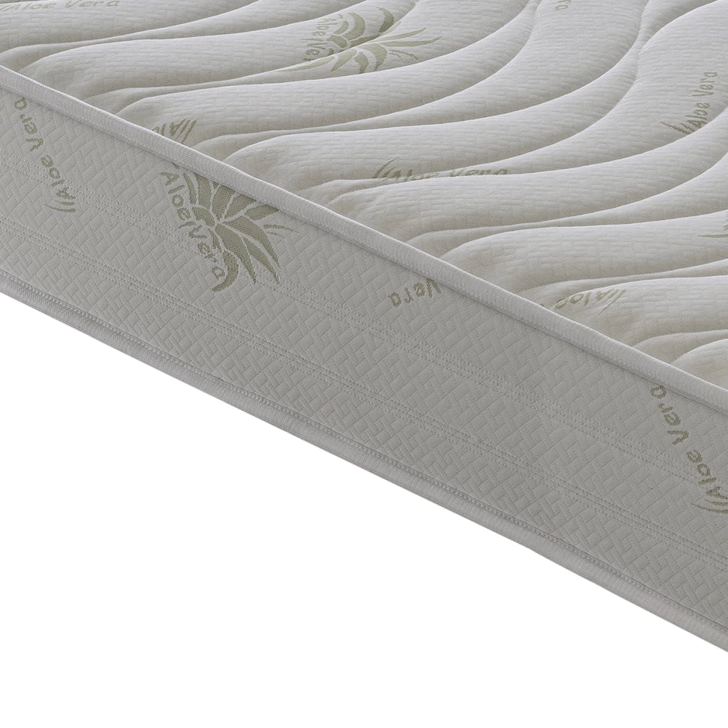 Materasso Piazza e Mezza 140x200 Alto 25 cm - Aloe Vera – Ortopedico – Alta densità – Onda Massaggiante - Massimo Comfort