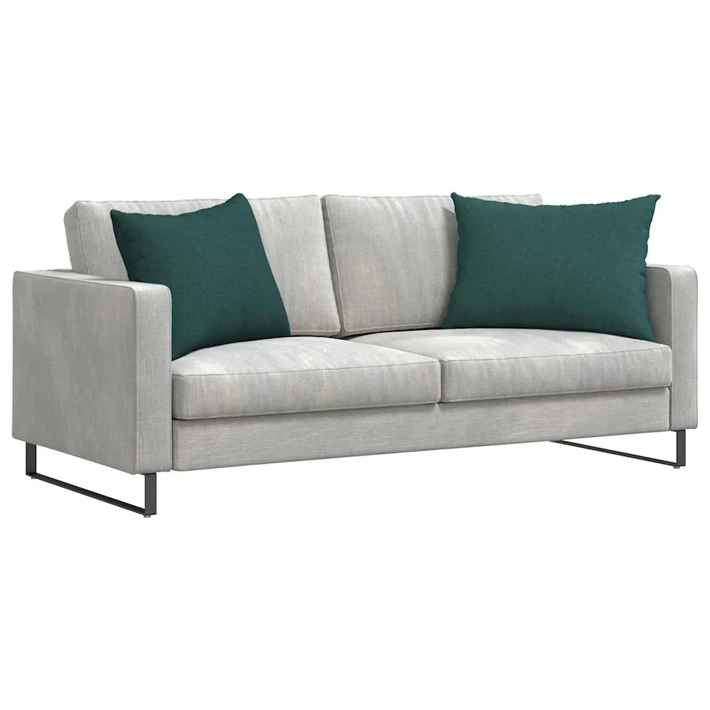 Cuscini da Divano 2 pz | Cuscini per sedie Verde Scuro 70 x 50 cm Tessuto