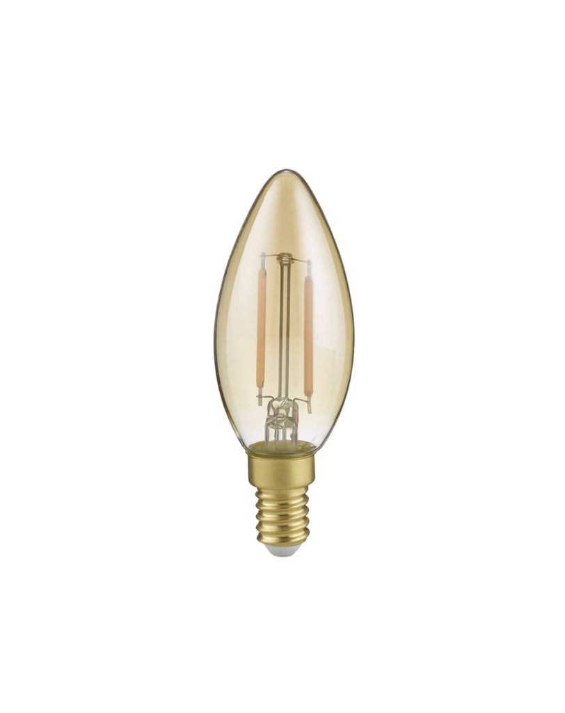 Lampadina LED E14 candela ambra 2W 225lm Trio