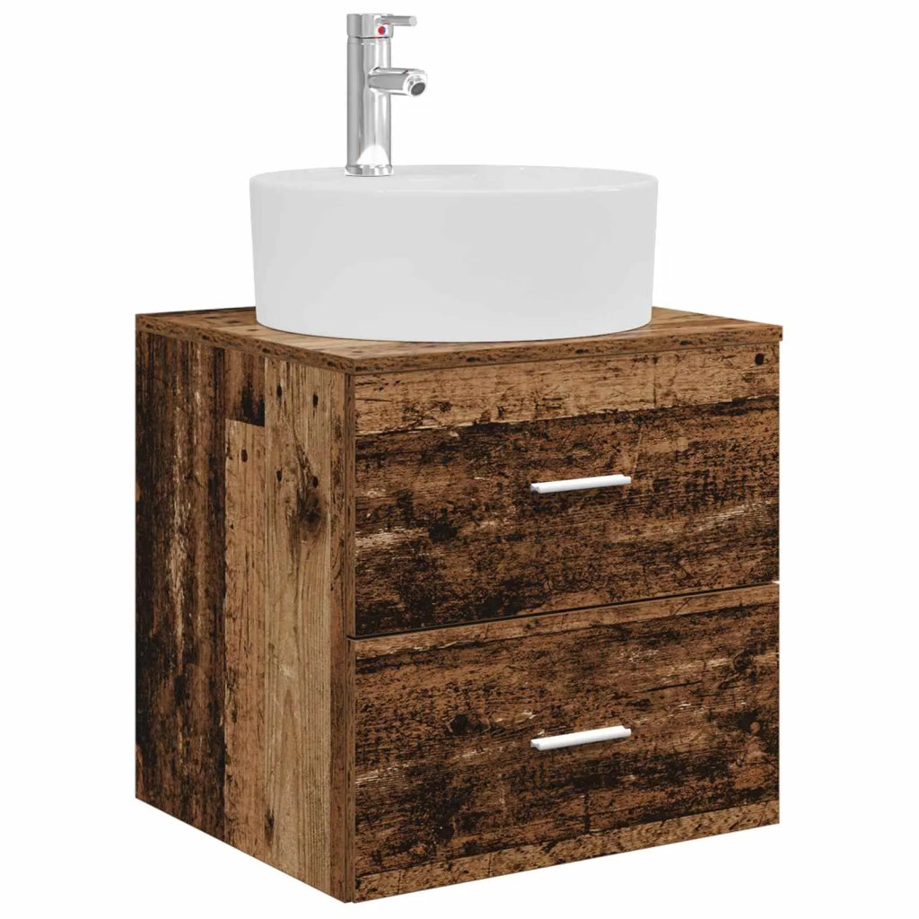 Set di mobili per il bagno 5 pz Legno antico 3406933