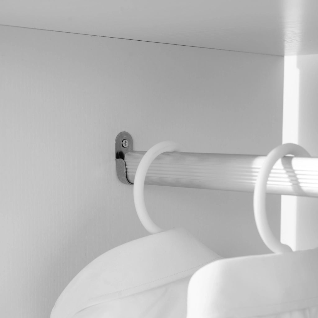 Armadio a rulli con appendiabiti e ripiani ¨C Minimal ¨C 60x40x128 Bianco