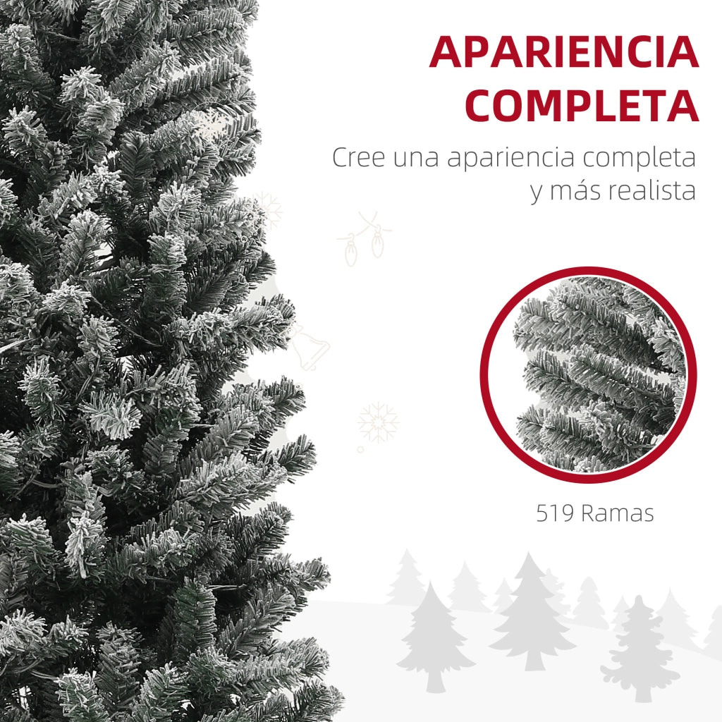 Albero di Natale Artificiale ¨C Minimal ¨C 225 cm Verde con 220 Luci LED