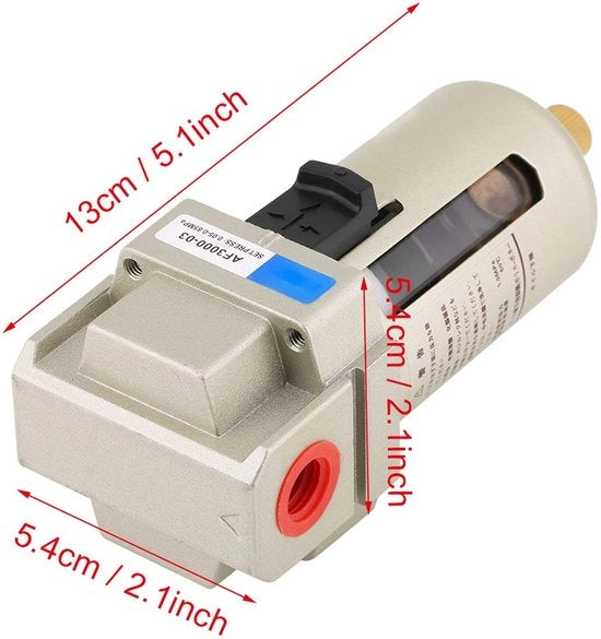 Filtro acqua e separatore aria per compressori d'aria